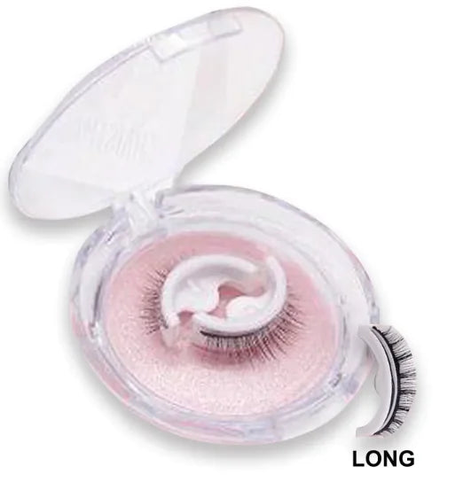 Effortless Glam: Self Adhesive Falses Lashes Voluminous Eyes