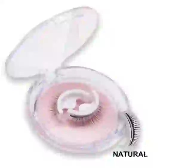 Effortless Glam: Self Adhesive Falses Lashes Voluminous Eyes