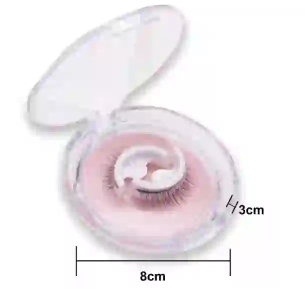 Effortless Glam: Self Adhesive Falses Lashes Voluminous Eyes