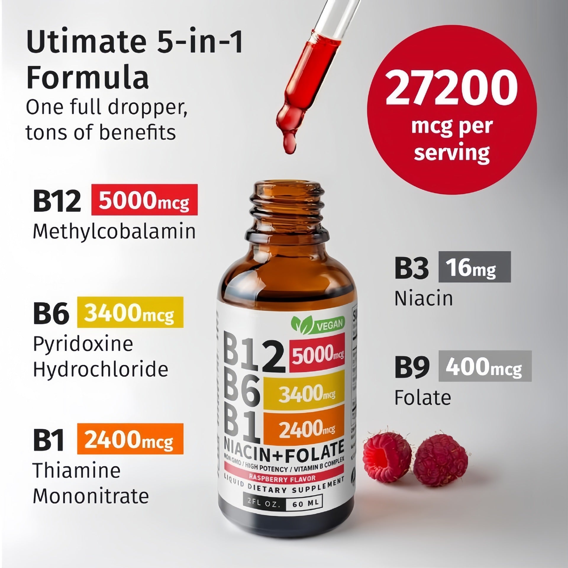 Spot TK cross-border hot selling vitamin B12 drops vitamin B12 drops vitamin