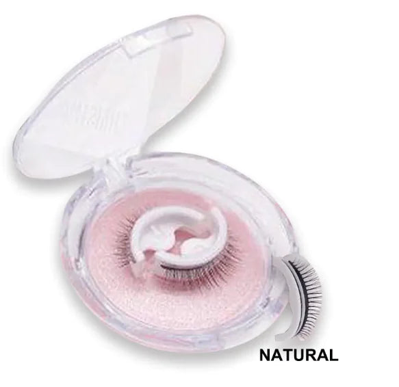 Effortless Glam: Self Adhesive Falses Lashes Voluminous Eyes